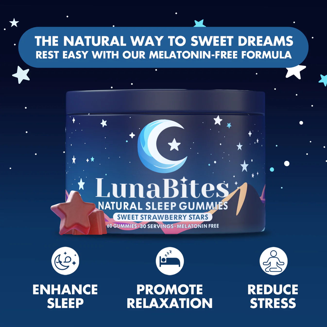 LunaBites Natural Sleep Gummies
